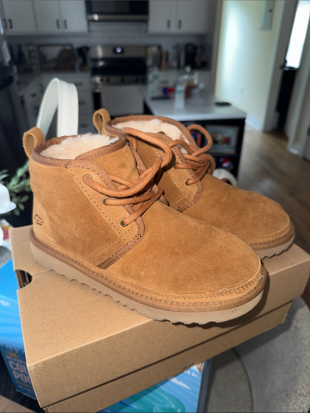 Kids Chestnut Brown Uggs - Cozy Lined Ankle Boots